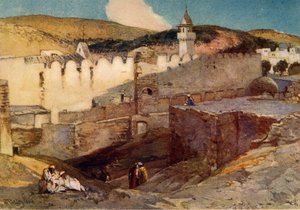 La Mezquita en Hebrón Sobre la Cueva de Macpela de John Fulleylove