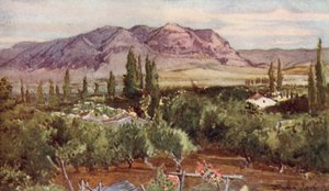 El Monte de la Tentación, desde Jericó de John Fulleylove