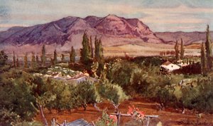 El Monte de la Tentación desde Jericó, 1902 de John Fulleylove