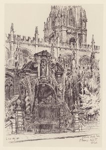 El pórtico de Santa María (litografía) de John Fulleylove