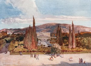 La plaza frente al Palacio del Rey en Atenas de John Fulleylove