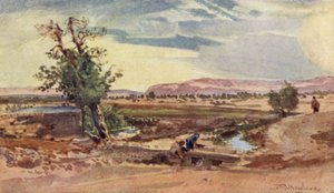 El arroyo que fluye del manantial de Eliseo de John Fulleylove