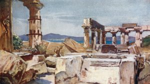 El Templo de Atenea en la Isla de Egina de John Fulleylove