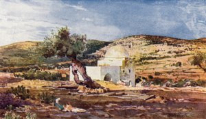La Tumba de Raquel, en el Camino de Jerusalén a Hebrón de John Fulleylove