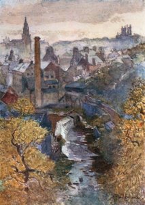 El agua de Leith desde el puente Dean de John Fulleylove