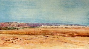 La orilla occidental del Mar Muerto, 1902 de John Fulleylove