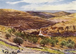 Valle de Hinom, con la Colina de la Ofensa de John Fulleylove