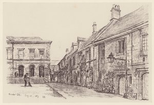 Worcester College (litografía) de John Fulleylove