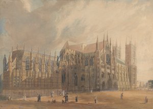 Vista noreste de la Abadía de Westminster de John Gendall
