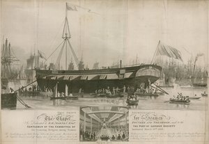 La Capilla para Marineros, instituida el 18 de marzo de 1818 y anclada frente a Wapping de John Gendall