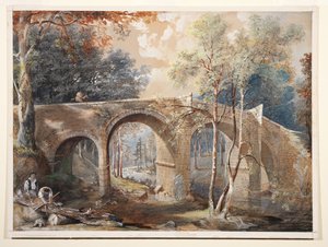 Leñadores en Fingle Bridge, Dartmoor