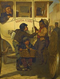 Personas de color no permitidas en esta línea, 1863 de John George Brown