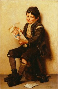 El San Valentín de Paddy, 1885 de John George Brown