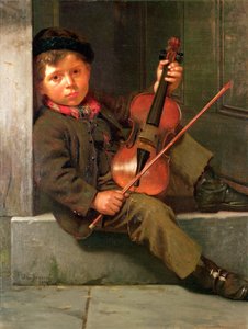 El niño violinista, 1874