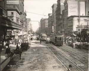 Calle del Mercado, este desde la 10ª, Filadelfia, 1907 de John Gibb Smith