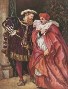 Enrique VIII y el Cardenal Wolsey de John Gilbert