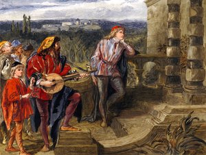 Ilustración para Los dos caballeros de Verona de William Shakespeare