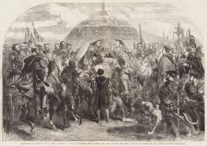Encuentro de Enrique VIII y Francisco I cerca de Ardres, el Campo del Paño de Oro de John Gilbert
