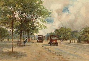 Liverpool: Entrada a Princes Park (litografia en color) de John Glynn