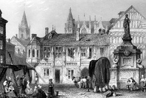 Palacio del Duque de Bedford, Ruan, Francia, siglo XIX de John Godfrey