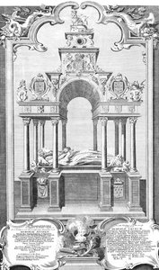 El Monumento de la Reina Isabel en la Abadía de Westminster, 1786