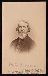 Retrato del Dr. Edward R. Foreman 1808-1885, 12 de marzo de 1872 de John Goldin