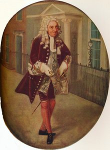 Richard Suett como Bayes en El Ensayo de George Villiers, 2º Duque de Buckingham, 1796 de John Graham