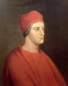 Retrato del actor Henry Harris como Wolsey de Enrique VIII de William Shakespeare, 1662