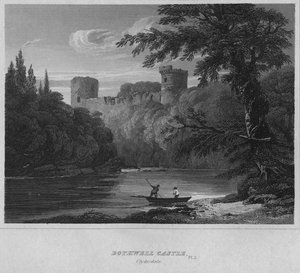 Castillo de Bothwell, Clydesdale, 1814 de John Greig