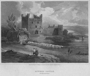 Castillo Bywell, Northumberland, 1814 de John Greig