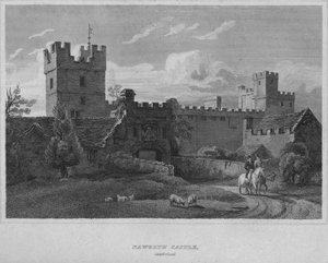 Castillo de Naworth, Cumberland, 1814 de John Greig