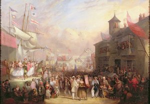 Feria del muelle, 1850 de John Grenfell Moyle