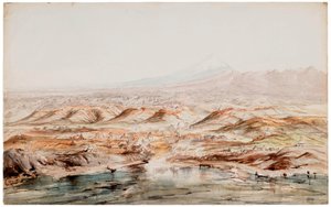 Acuarela de New Plymouth de John Gully