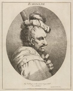Bardolph, "Enrique IV", Parte II, Acto II, Escena IX de John Hamilton Mortimer