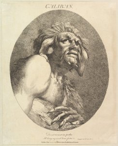 Calibán Doce Personajes de Shakespeare, 20 de mayo de 1775 de John Hamilton Mortimer