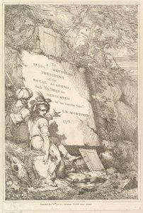 Portada de Quince Grabados Dedicados a Sir Joshua Reynolds, 1778 de John Hamilton Mortimer