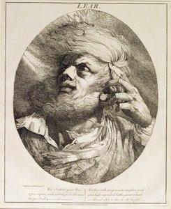 Lear, de El Rey Lear, Acto III, Escena 3, 1776 de John Hamilton Mortimer