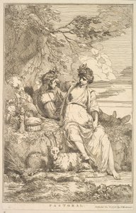 Pastoral de Quince grabados dedicados a Sir Joshua Reynolds, 8 de diciembre de 1778 de John Hamilton Mortimer