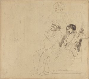 Estudio para "Los bailarines rústicos"