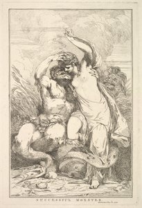 Monstruo exitoso de Quince Aguafuertes Dedicados a Sir Joshua Reynolds, 8 de diciembre de 1778 de John Hamilton Mortimer