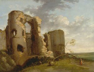 Puerta oeste del castillo de Pevensey, Sussex