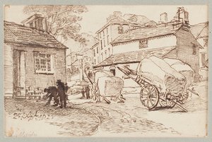 Carros en Ambleside, Cumbria, 1823 de John Harden