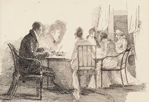 Interior con figuras sentadas, 1804-05