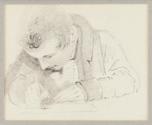 Hombre escribiendo, 1825