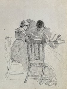 Leyendo (detalle) de John Harden