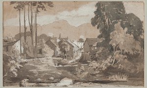 Vista al Este hacia Ambleside, 1812 de John Harden
