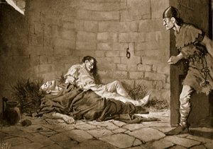 Encarcelamiento y muerte de los duques Erik y Valdemar, 1318 de John Harris Valda