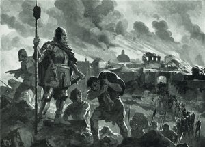 Iván el Negro incendia Zhabliak, 1484 de John Harris Valda