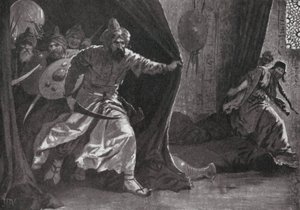 Revuelta de la Guardia Real en Damasco (litografía) de John Harris Valda