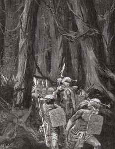 La inmigración de los mayas (litografía)